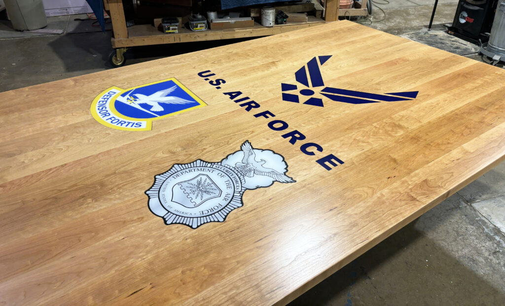 http://Cherry%20Conference%20Table%20With%20Embedded%20Decal%205