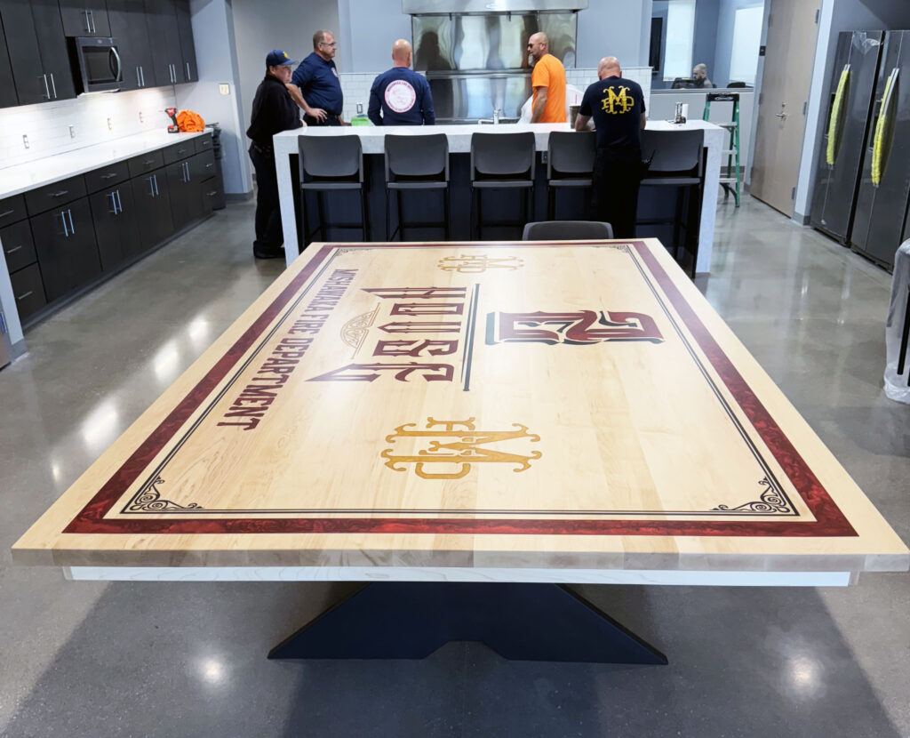 http://Maple%20Logo%20Conference%20Table%20For%20A%20Fire%20Station%201