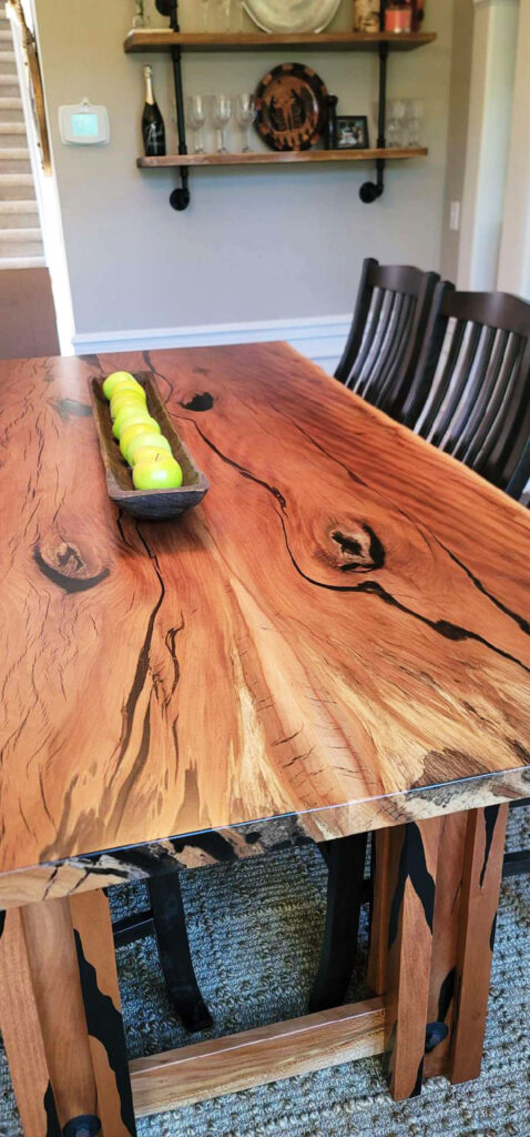 http://Sycamore%20Dining%20Table%20With%20Custom%20Wood%20Base%20With%20Black%20Resin%205