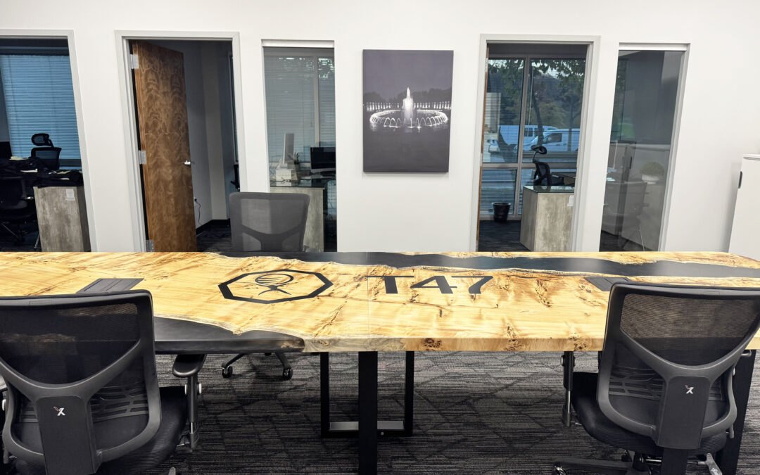 Mappa Burl Conference Table With Logo