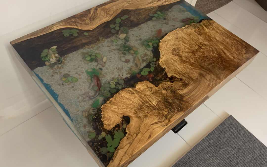 Maple Koi Pond Side Table