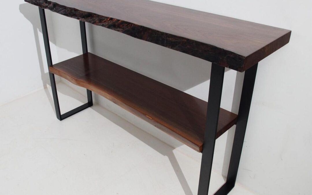 Walnut Live Edge Buffet Table
