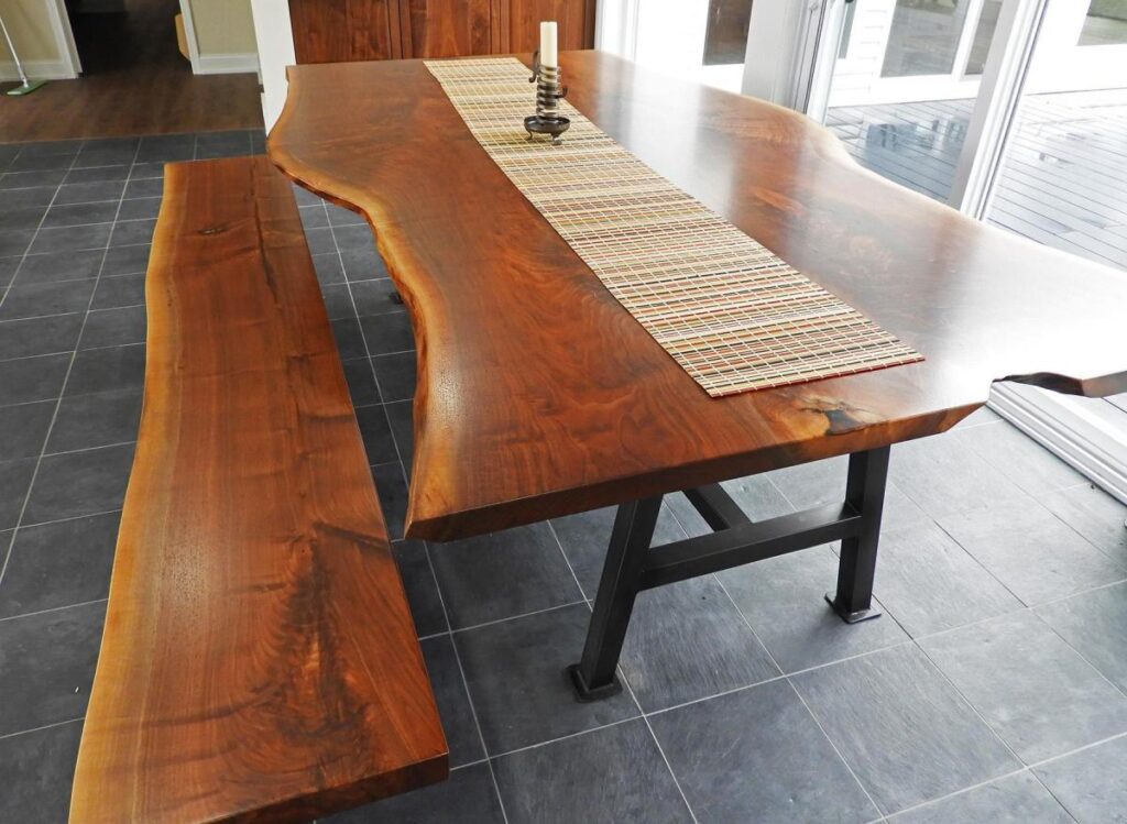 http://Live%20Edge%20Walnut%20Dining%20Table%20And%20Bench%203