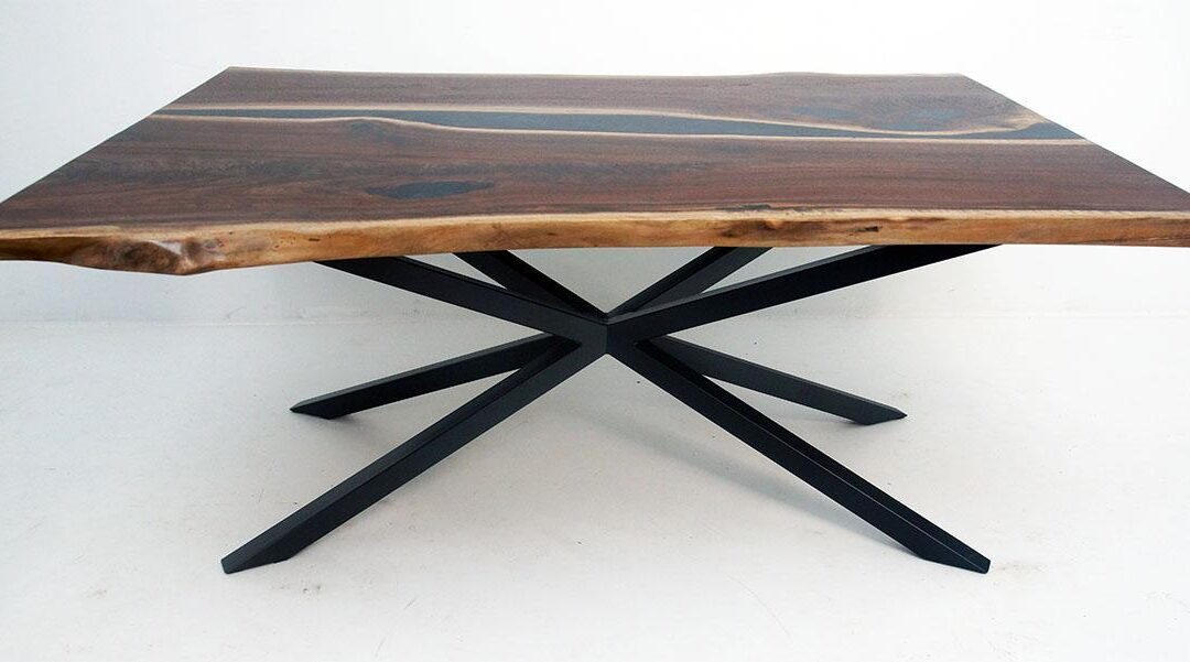 Live Edge River Dining Room Table & Matching River Coffee Table