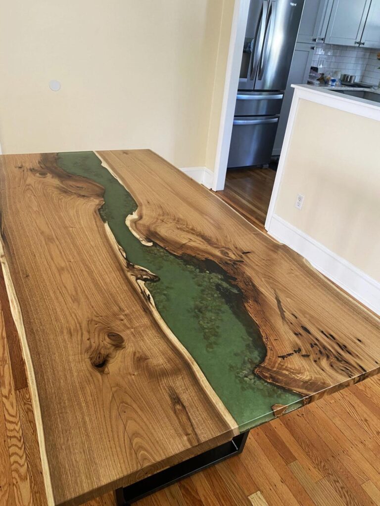 http://Green%20River%20Dining%20Room%20Table%20With%20Sand%20And%20Pebbles%2010