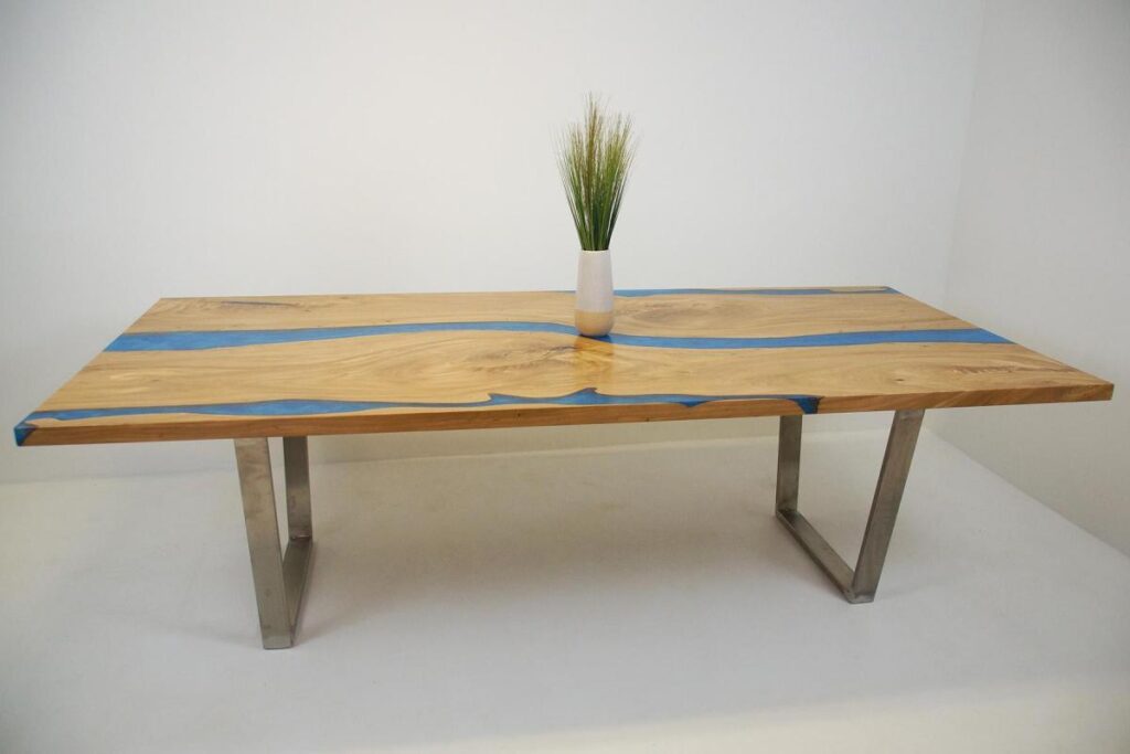 http://Blue%20Epoxy%20Resin%20River%20Dining%20Room%20Table%201