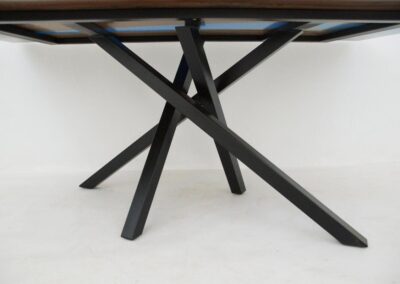 live edge walnut dining table with cnc 1734 4
