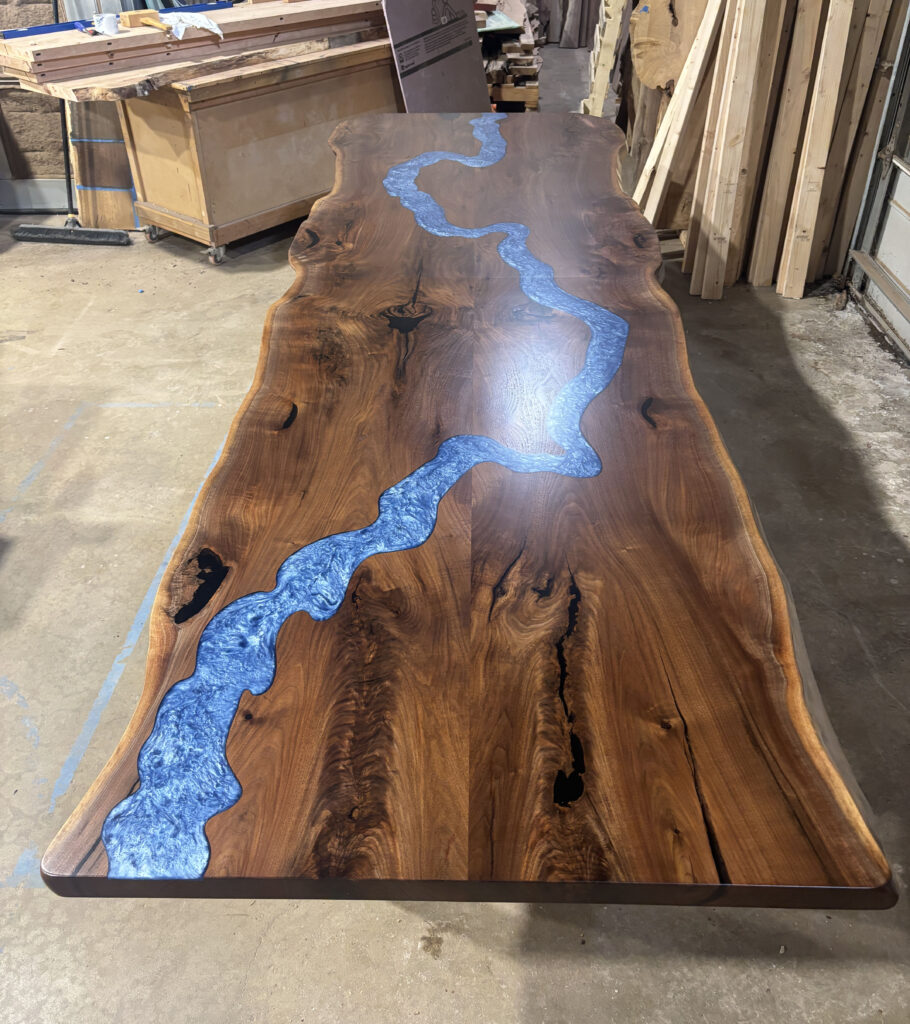 http://Black%20Walnut%20Conference%20Table%20With%20Two%20Ocean%20Pass%20CNC%207