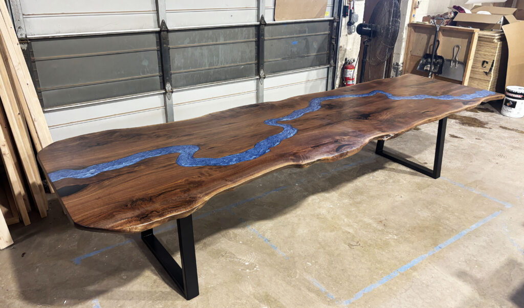 http://Black%20Walnut%20Conference%20Table%20With%20Two%20Ocean%20Pass%20CNC%209