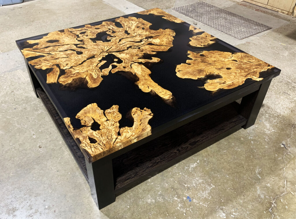 http://Turkish%20Olivewood%20Coffee%20Table%20With%20Black%20Epoxy%20Resin%204