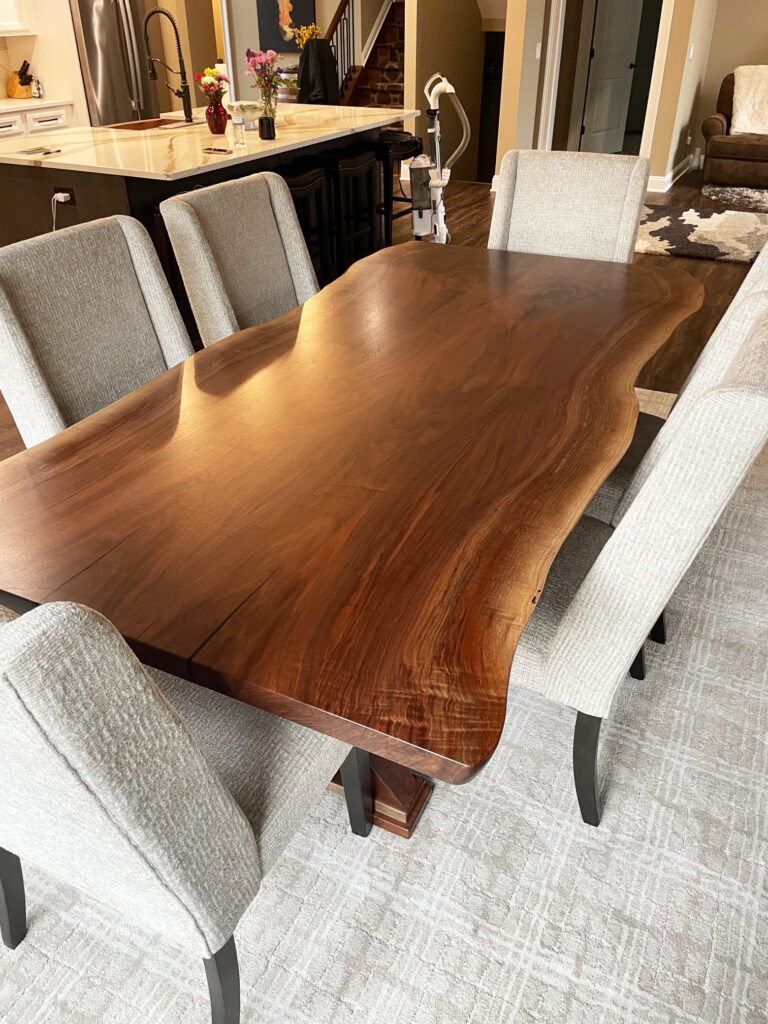 http://Live%20Edge%20Walnut%20Dining%20Table%20With%20Custom%20Wood%20Base%203