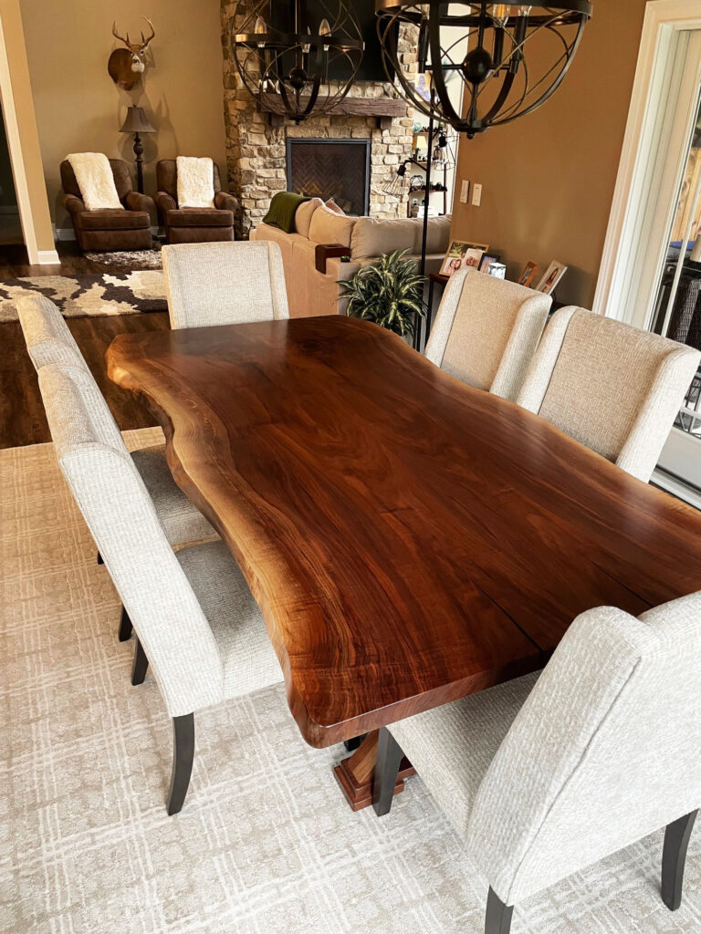 http://Live%20Edge%20Walnut%20Dining%20Table%20With%20Custom%20Wood%20Base%204
