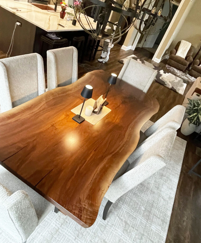 http://Live%20Edge%20Walnut%20Dining%20Table%20With%20Custom%20Wood%20Base%206