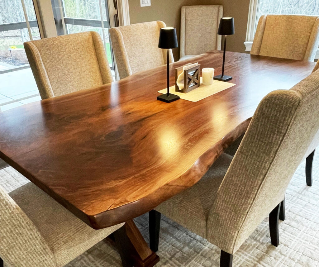 http://Live%20Edge%20Walnut%20Dining%20Table%20With%20Custom%20Wood%20Base%2012