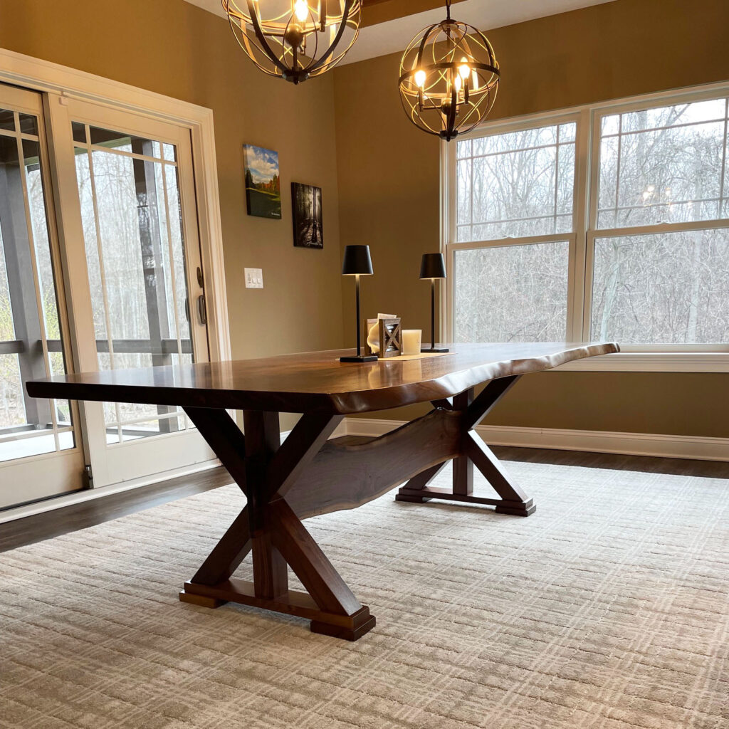 http://Live%20Edge%20Walnut%20Dining%20Table%20With%20Custom%20Wood%20Base%2013