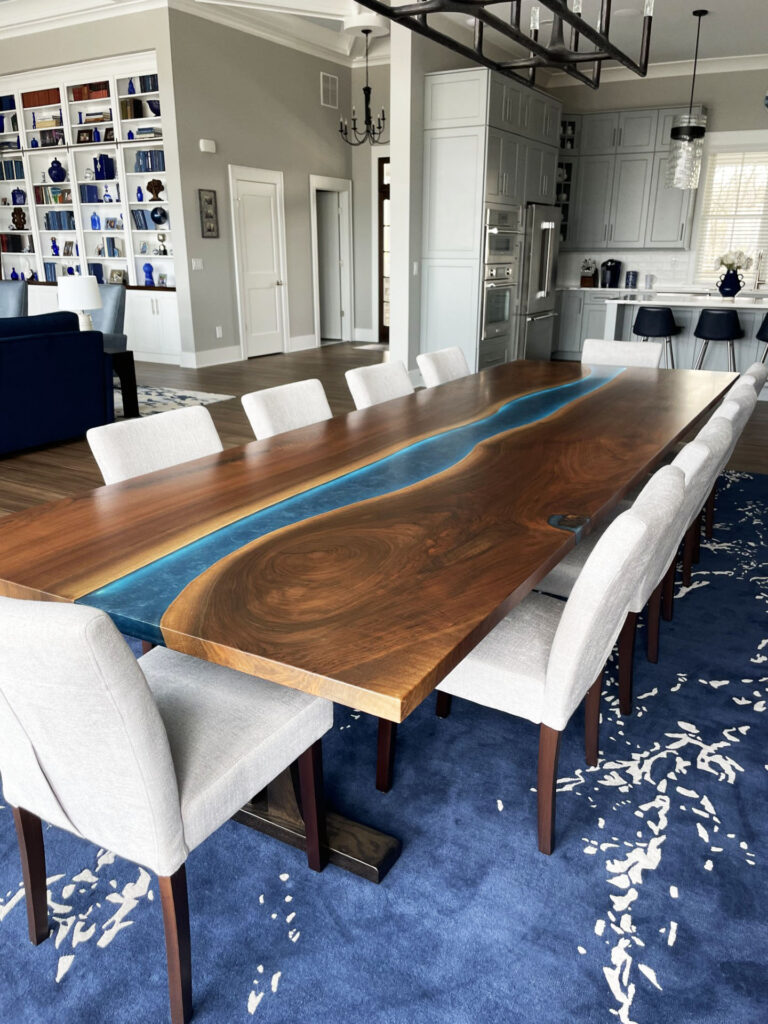 http://Custom%20Walnut%20Dining%20Room%20Table%20With%20LED%20Lights%201