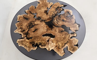 Trending Furniture Designs: Biomorphic Epoxy & Wood Tables