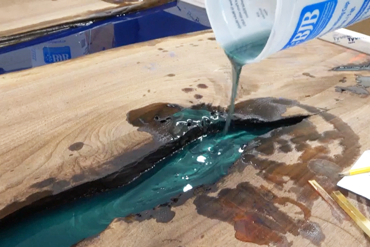 Epoxy Pour Green 3x2 E