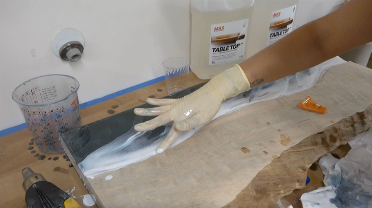 Creating An Ocean Epoxy Table