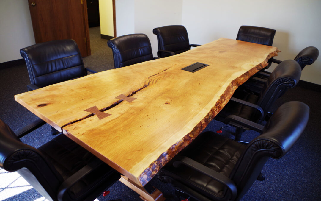 Live Edge Cherry Conference Table
