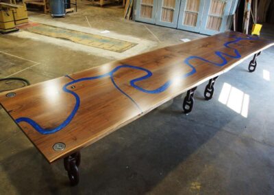 engraved conference table cnc engraved map of mississippi 2