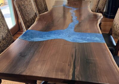 engraved table cnc engraved map of colorado river