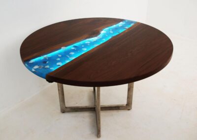 led epoxy resin table 15 dining table