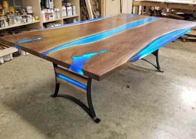 led epoxy resin table 17 dining table