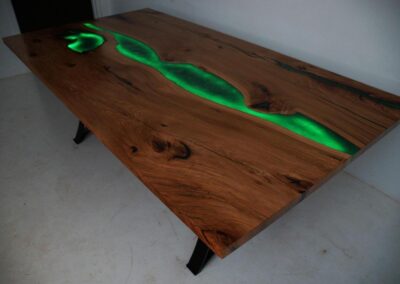 led epoxy resin table 20 dining table