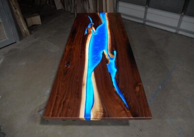 led epoxy resin table 24 dining table