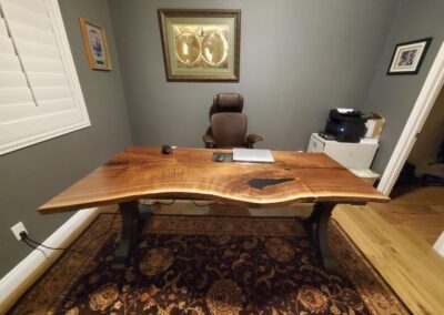 custom office desk with drawers