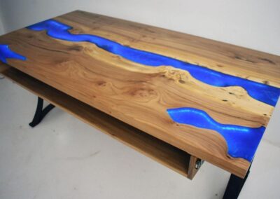 custom made computer desk with led lights