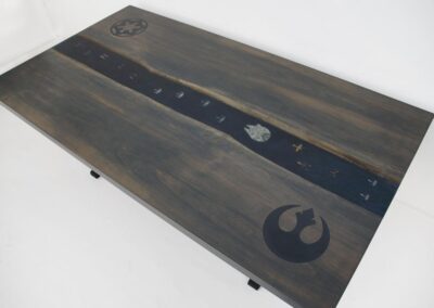 river table with rocks 5 dining table with embedded star wars models