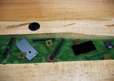 river table with rocks 16 conference table with embedded electronics