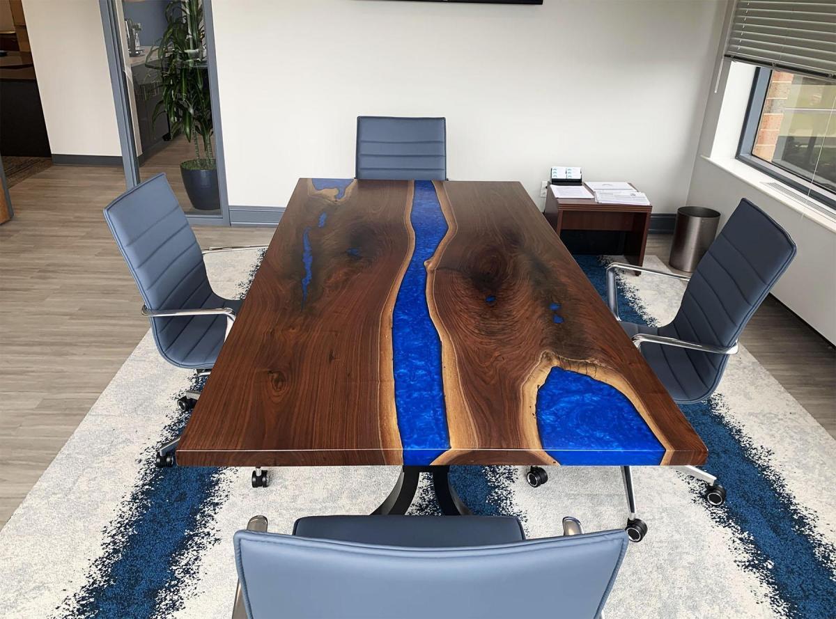 custom wood furniture in cleveland conference table