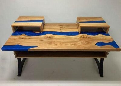 custom wood furniture in cleveland 25 desk with shelves