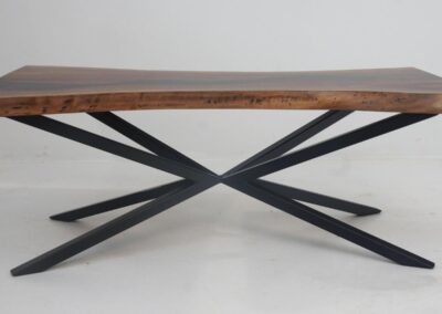 multi angled base river table legs