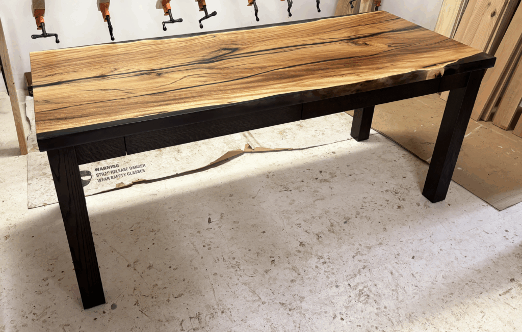 http://Sycamore%20Desk%20With%20Black%20Epoxy%20Resin%20And%20Stained%20Legs%203