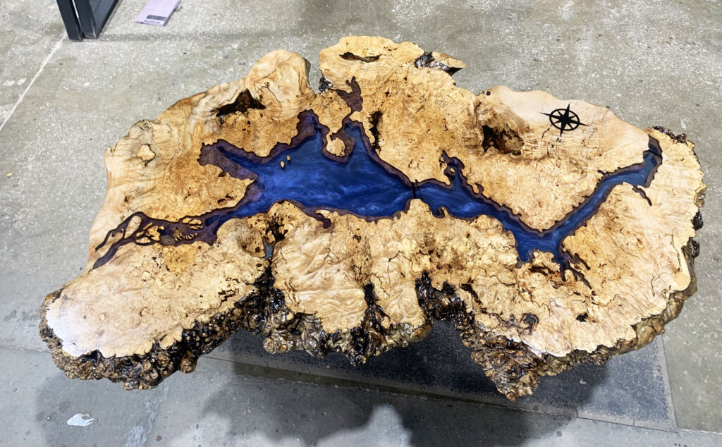 http://Maple%20Burl%20Coffee%20Table%20Featuring%20Lake%20Wisconsin%201