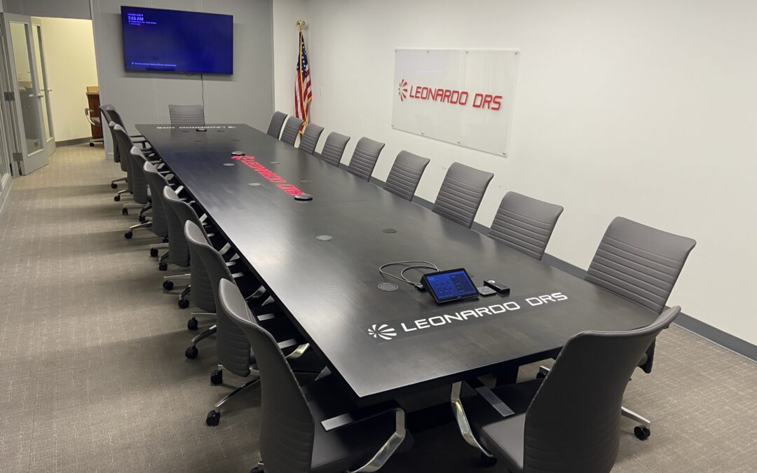 Black Oxidized And Stained LED Lit Conference Table Set