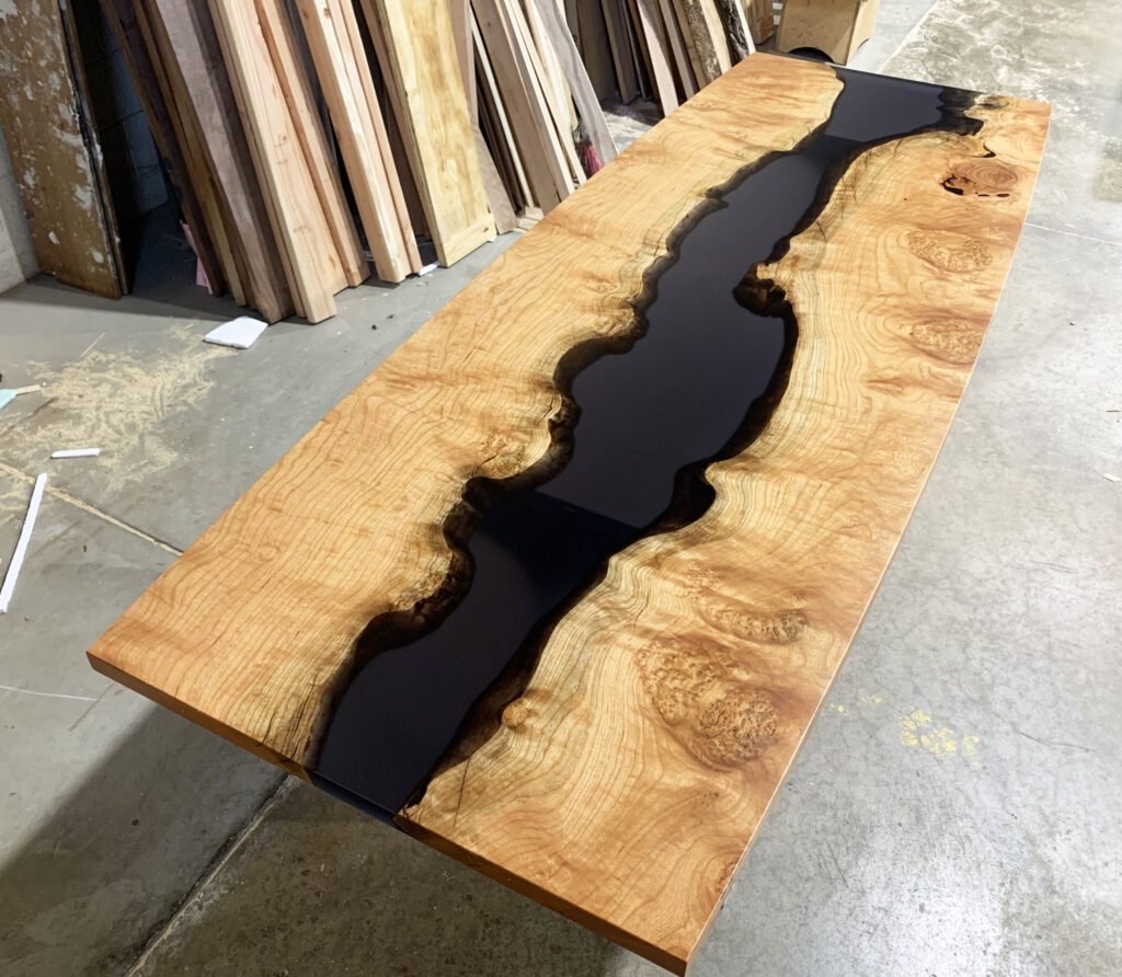 http://Cherry%20Conference%20Table%20With%20Translucent%20Black%20Epoxy%20Resin%205