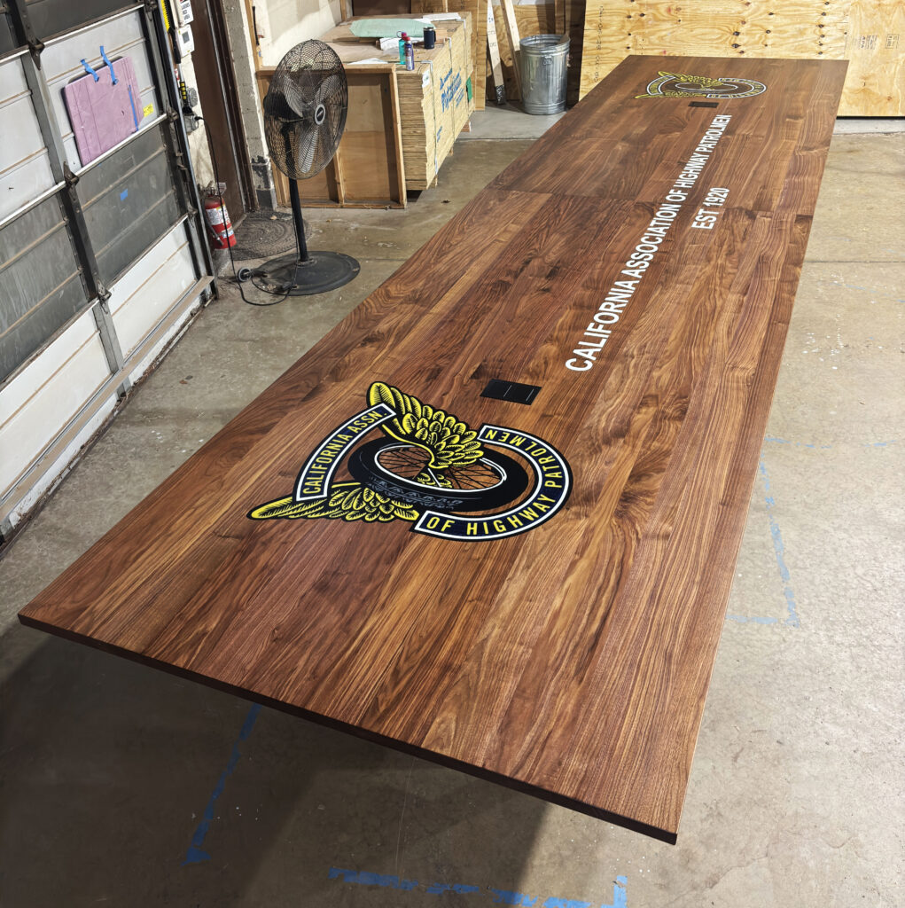 http://24'%20Black%20Walnut%20Conference%20Table%20With%20CNC%20Logo%201