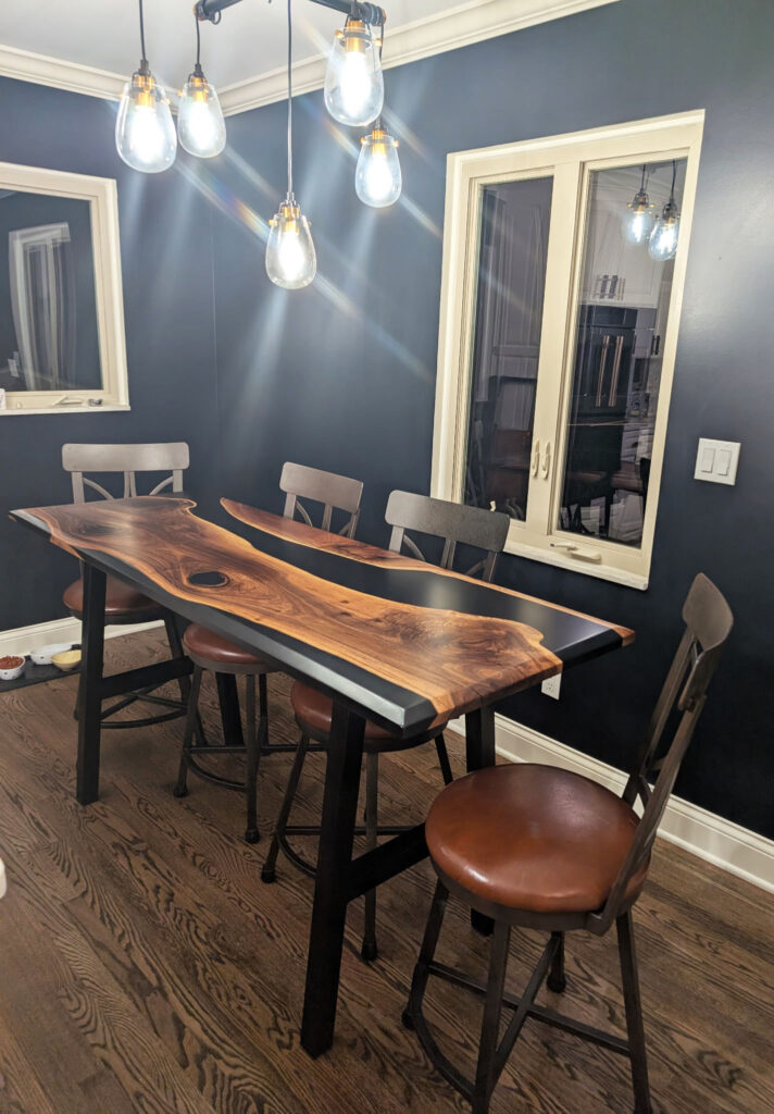 http://Walnut%20Kitchen%20Table%20With%20Black%20Resin%20And%20Beveled%20Edges%207