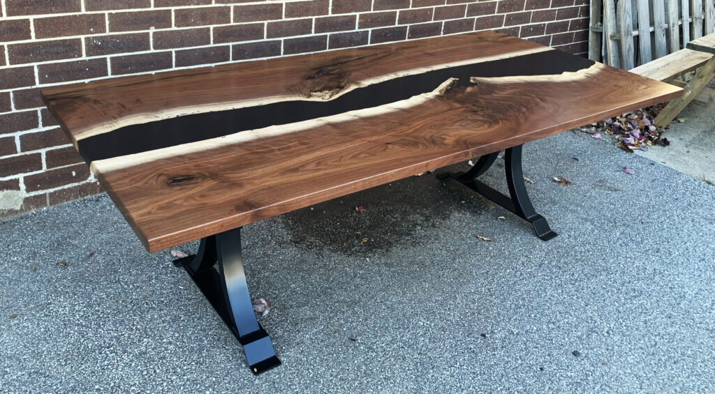http://Walnut%20River%20Dining%20Table%20With%20Black%20Resin%207